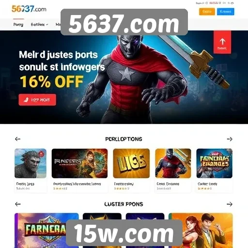 Diversidade de jogos disponíveis em 5637.com